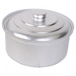 ALbadia, Aluminum cooking pot, Cooking pot, Silver, Size 16