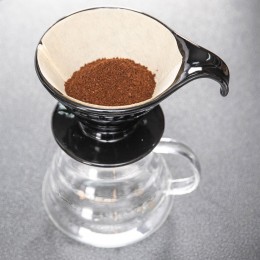 دي بي تي، طقم تحضير قهوة، محضرة القهوة المختصة، اسود، سعة 700مل + 600مل