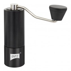 DPT, Aluminum coffee grinder, Small Coffee grinder for trips, Black, capacity 30 Gm