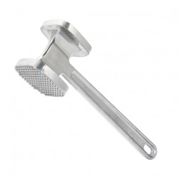 ALSANIDI, Meat Hammer, Chicken Hammer, Silver, Size 27.7*5.8 Cm