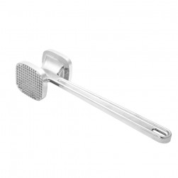 ALSANIDI, Meat Hammer, Chicken Hammer, Silver, Size 27.7*5.8 Cm