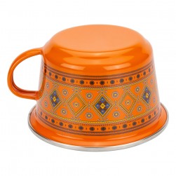 ALSANIDI, Najdi inscription cup, Coffee cup for trips and travel, Orang, capacity 340 ml