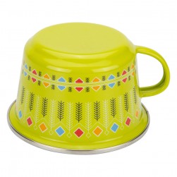 ALSANIDI, Najdi inscription cup, Coffee cup for trips and travel, Green, capacity 340 ml