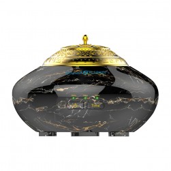 ALSANIDI, Electric Incense Burner, Electronic Incense Burner, Black, Size 12*12*8.5 Cm