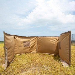 ALSANIDI, Outdoor windbreak for trips, Camping Curtain, Kaki, Size 125*600Cm