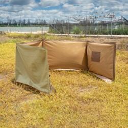 ALSANIDI, Outdoor windbreak for trips, Camping Curtain, Kaki, Size 125*600Cm