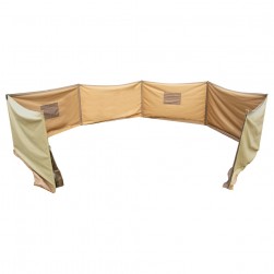 ALSANIDI, Outdoor windbreak for trips, Camping Curtain, Kaki, Size 125*1000Cm