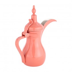 ALSANIDI, Raslan Indian Stainless steel Arabic Coffee Dallah, Raslan Dallah, Pink, capacity 0.5 L