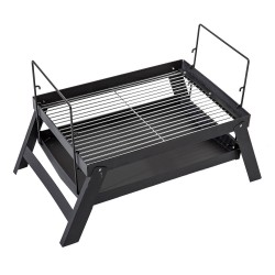 ALSANIDI, Charcoal grill for trips, Portable Charcoal Grill, Black, Size 38*55 Cm