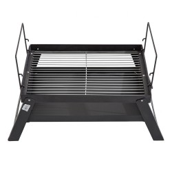 ALSANIDI, Charcoal grill for trips, Portable Charcoal Grill, Black, Size 38*55 Cm