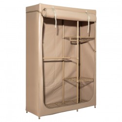 ALSANIDI, Foldable Camping Cupboard, Camping storage Cabinet, Sandy, Size 60*122.5*192Cm