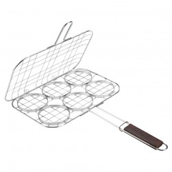 ALSANIDI, Stainless steel grill, Grill grates, Silver, Size 22*33 Cm