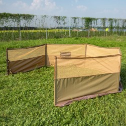 ALSANIDI, Outdoor windbreak for trips, Al-Mashab windbreak, Kaki, Size 8*1.25Metre