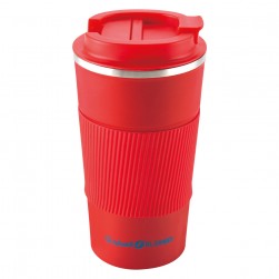 ALSANIDI, Stainless steel tea and coffee mug, Coffee cup for trips and travel, Red, capacity 510 ml