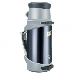 DPT, Hot and cold Stainless steel Thermos for tea and coffee, Tea and coffee Thermos for trips, Blue Dark, capacity 1.5 L