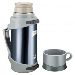 DPT, Hot and cold Stainless steel Thermos for tea and coffee, Tea and coffee Thermos for trips, Blue Dark, capacity 1.5 L