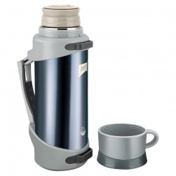 DPT, Hot and cold Stainless steel Thermos for tea and coffee, Tea and coffee Thermos for trips, Blue Dark, capacity 2 L