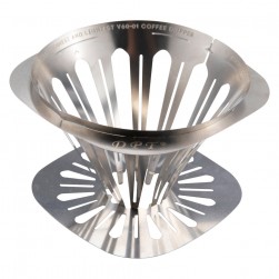 DPT, Stainless steel Coffee Filter Dripper, speciality coffee, Silver, Size 10.3*9*6.5 Cm