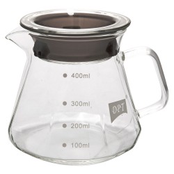 DPT, Served drip coffee pot, Server, Transparent , capacity 400 ml Size 13*8*10.5 Cm