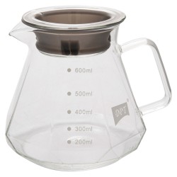 DPT, Served drip coffee pot, Server, Transparent , capacity 600 ml Size 15*8*12 Cm