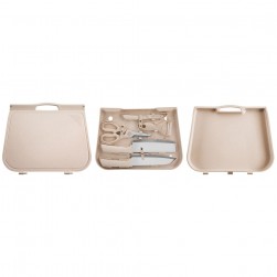 ALSANIDI, 6-piece cutting tooLs set, Beige Light, Size 34.8*3.8*29 Cm