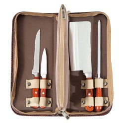 ALSANIDI, Canvas knife bag, Butcher bag, Woody, Size 36*16*7Cm