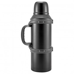 DPT, Hot and cold Stainless steel Thermos for tea and coffee, Tea and coffee Thermos for trips, Black, capacity 2 L