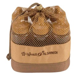 ALSANIDI, Set of lamps and spices set bag, Kaki, Size 22*12*18 Cm