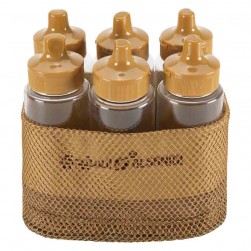 ALSANIDI, Set of lamps and spices set bag, Kaki, Size 22*12*18 Cm