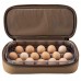 السنيدي، حافظة تخزين بيض مع حقيبة، حافظة بيض، كاكي، مقاس 34*9.5*15 سم