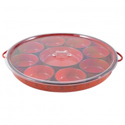 ALSANIDI, Breakfast serving trays, Breakfast tray, Red, Size 52*5.8 Cm