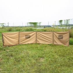 ALSANIDI, Foldable windbreak for trips, Camping Curtain, Kaki, Size 600*125Cm