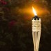 السنيدي، شعلة اضاءة مخيمات خيزران، مصباح خوص البامبو، بيج فاتح، طول 90 سم