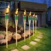 السنيدي، شعلة اضاءة مخيمات خيزران، مصباح خوص البامبو، اخضر، طول 90 سم
