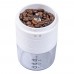 دي بي تي، طاحونة قهوة كهربائية، مطحنة قهوة صغيرة للرحلات، ابيض، سعة 180مل مقاس 7.5*7.5*20 سم