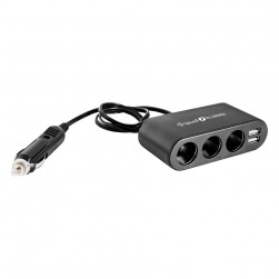 ALSANIDI, USB splitter, USB ports, Black, Size10.6*5.2*3Cm