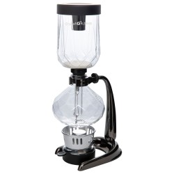 ALSANIDI, Siphon Vacuum Glass coffee machin, Siphon coffee maker, Silver, capacity 480 ml