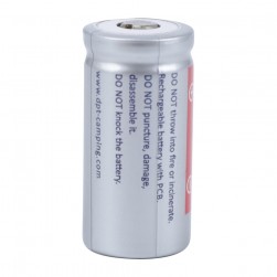 DPT, Rechargeable Flashlight Battery with a Capacity of 700 milliampere-hour, Gray, capacity 700 ml Ampere