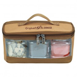 ALSANIDI, spices set bag, Completed spices cans, Kaki, Set 3 pcs