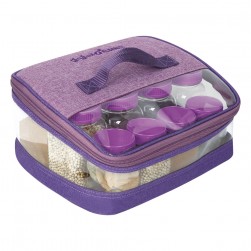 ALSANIDI, spices set bag, Completed spices cans, Lilac, Set 11 pcs