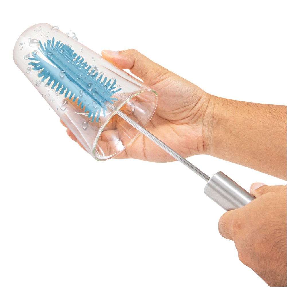 ALSANIDI, Bottle and Cup Cleaning Brush, Long Bottle Brush Cleaner, Blue, Size 37*4.5*1.8 Cm