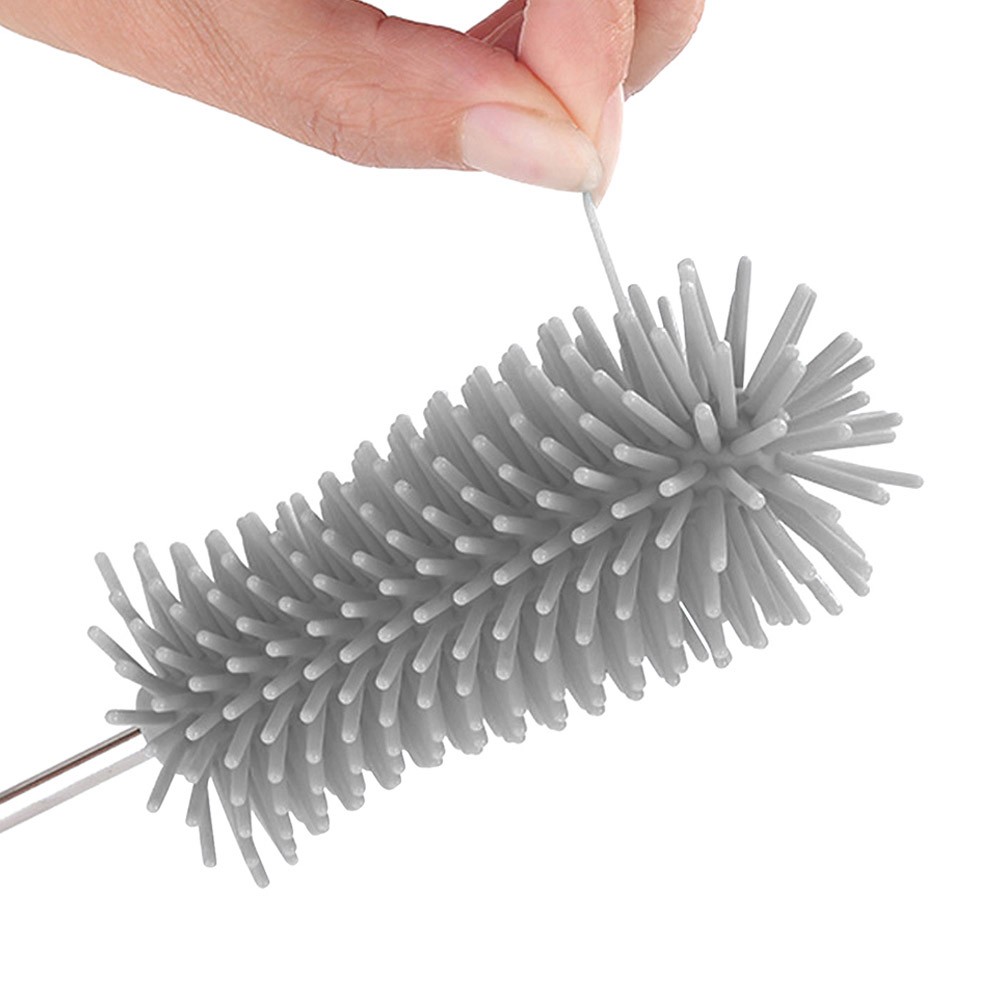 ALSANIDI, Bottle and Cup Cleaning Brush, Long Bottle Brush Cleaner, Gray, Size 37*4.5*1.8 Cm