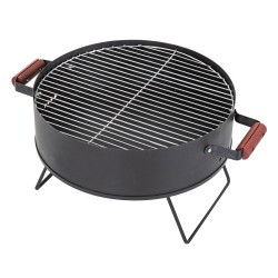 ALSANIDI, Charcoal grill for trips, Portable Charcoal Grill, Black, Size 45*13 Cm