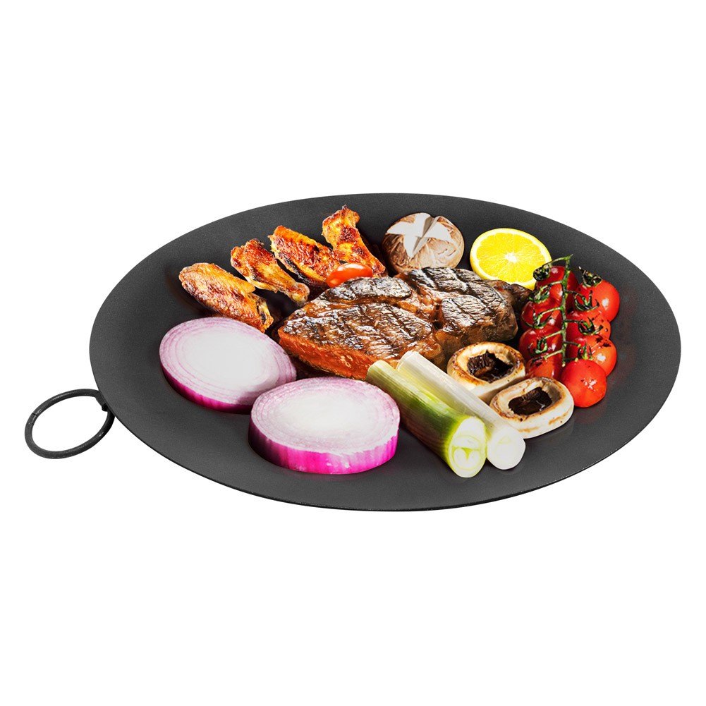 ALSANIDI, Grill pan, Burger Grill Saj, Black, Size 35 Cm