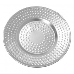 ALSANIDI, Aluminum plate, Trips plates, Silver, Size 38 Cm