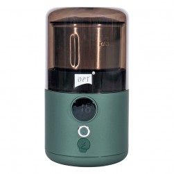 DPT, electric coffee grinder, Small Coffee grinder for trips, Green, Size 8.5*8.5*15.8 Cm