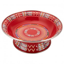 ALSANIDI, Al-Qatt Al-Asiri Ghedar plate, Al-Qatt Al-Asiri Chinko plate, Red, Size 22 Cm