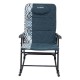 ALSANIDI, Rocking chair for travel and camping, Trips Chair, Cadet Blue, Size 68*89*103 Cm