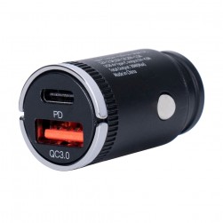 DPT, Car charger, Fast charger, Black, capacity 30 Watt