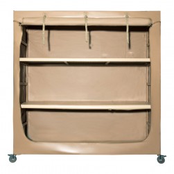 ALSANIDI, Outdoor Iron Kit Storage Cupboard

, Backyard storage shed, Sandy, Size 193*65*200 Cm